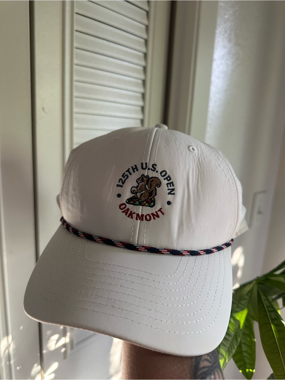 125th US Open Oakmont Golf Hat Imperial Blue/Red Rope Hat